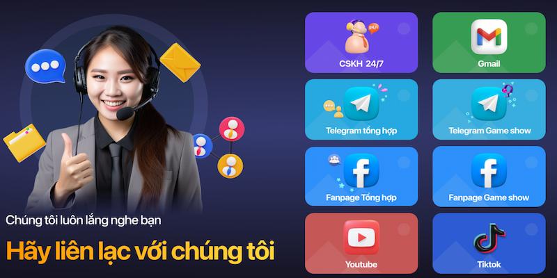 CSKH hổ trợ nhiệt tình tại nhà cái 77Win